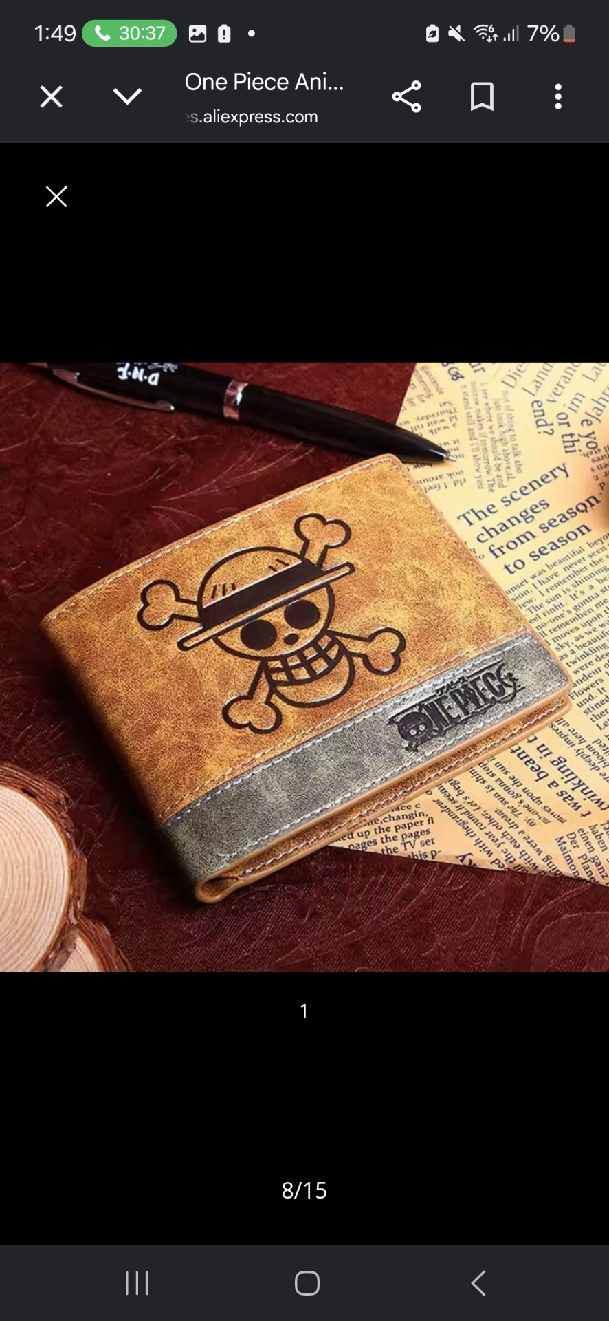 Carteras One Piece · 4 Capitanes