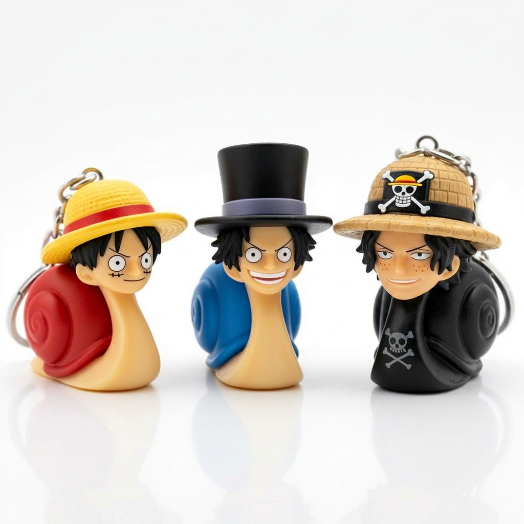 Den Den Mushi · Luffy, Sabo y Ace
